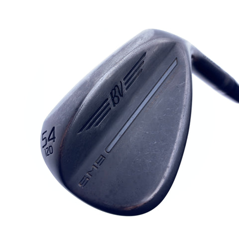 Used Titleist SM9 Jet Black Sand Wedge / 54.0 Degrees / Wedge Flex