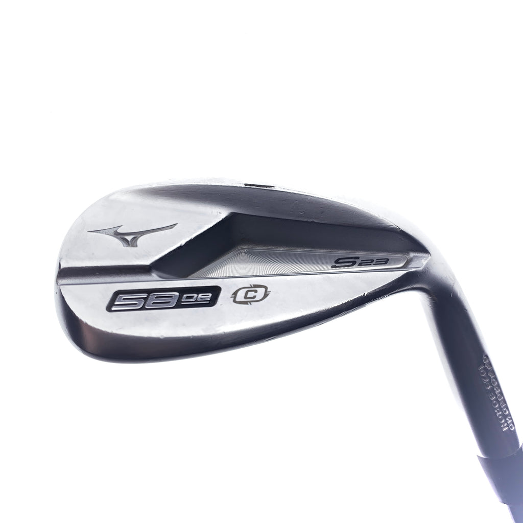 Used Mizuno S23 White Satin Lob Wedge / 58.0 Degrees / Wedge Flex