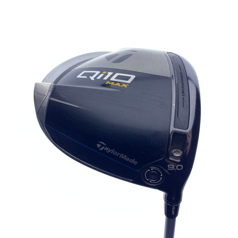 Used TaylorMade Qi10 Max Driver / 9.0 Degrees / X-Stiff Flex