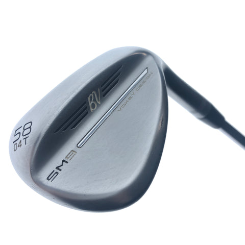 Used Titleist SM9 Tour Chrome Lob Wedge / 58.0 Degrees / Wedge Flex