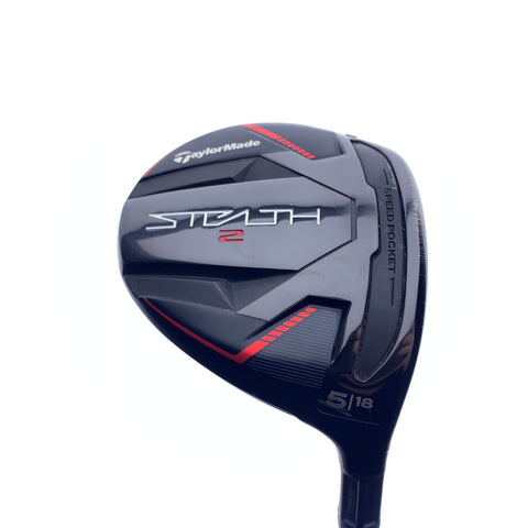 Used TaylorMade Stealth 2 5 Fairway Wood / 18.0 Degrees / Stiff Flex