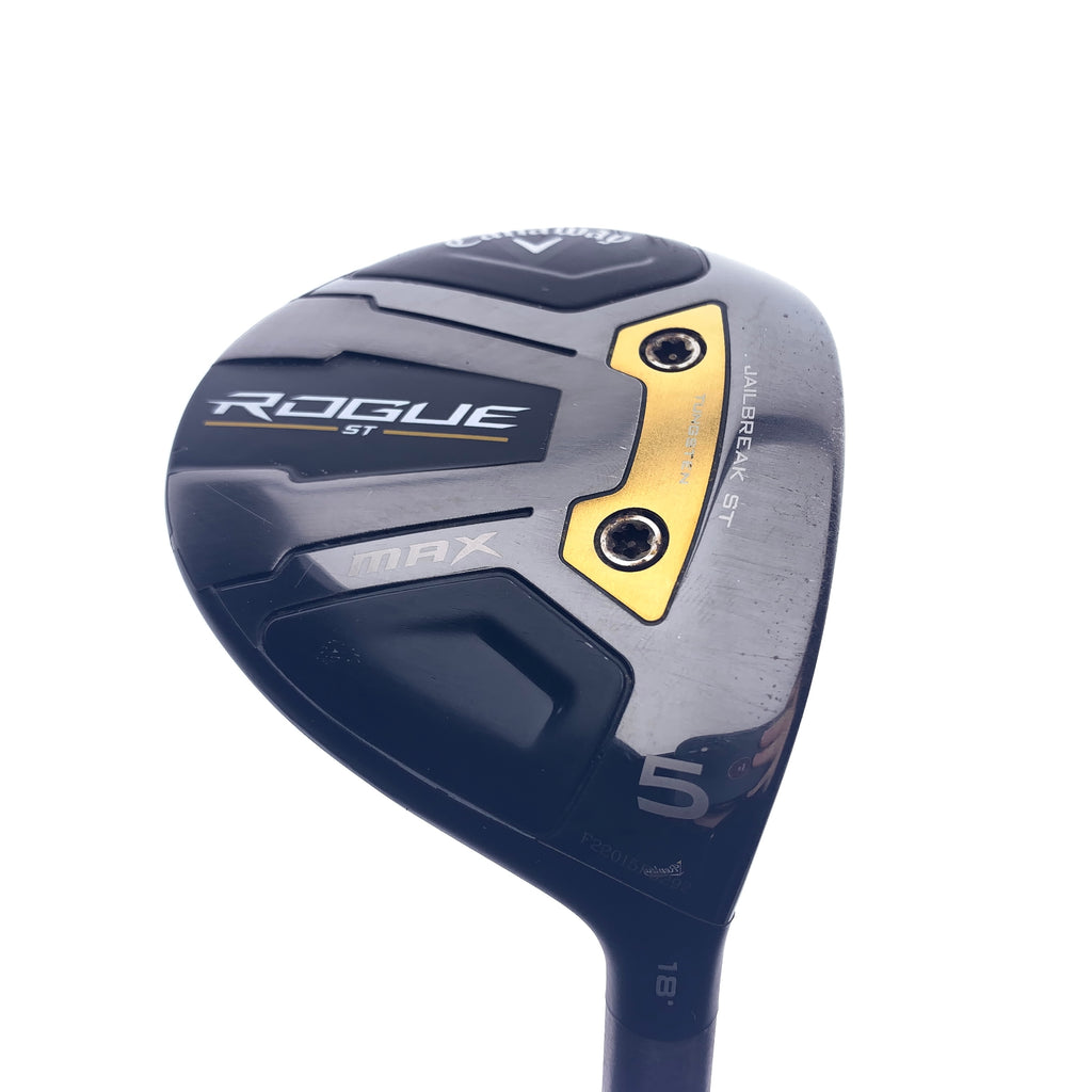 Used Callaway Rogue ST MAX 5 Fairway Wood / 18 Degrees / Regular Flex