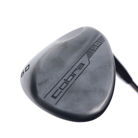 Used Cobra Snakebite 2023 Black Satin Lob Wedge / 60.0 Degrees / Stiff Flex