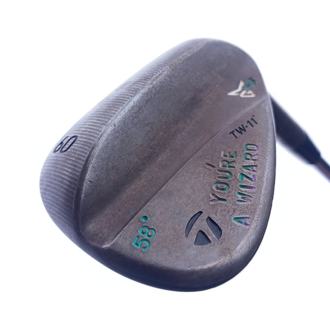 Used TOUR ISSUE TaylorMade Milled Grind 4 Raw Lob Wedge/60 Degrees/X-Stiff Flex