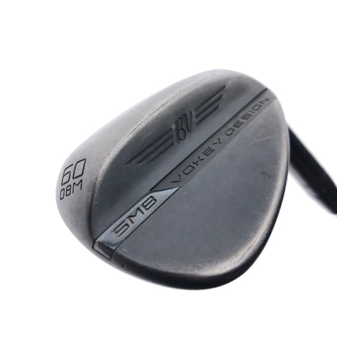 Used Titleist Vokey SM8 Jet Black Lob Wedge / 60.0 Degrees / Wedge Flex