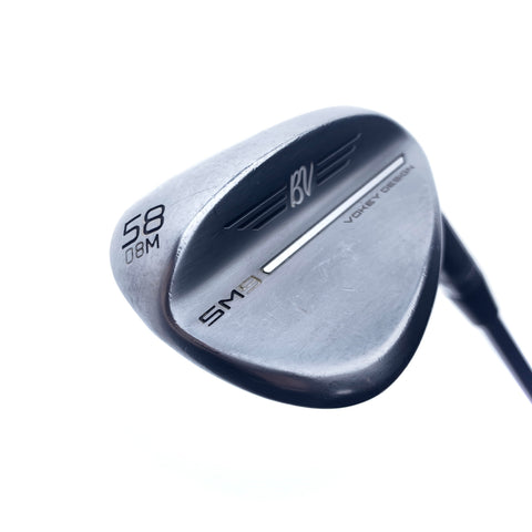 Used Titleist SM9 Tour Chrome Lob Wedge / 58.0 Degrees / Regular Flex