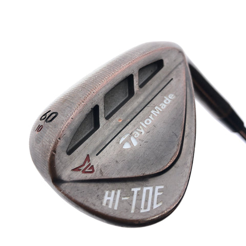 Used TaylorMade Hi-Toe RAW Lob Wedge / 60.0 Degrees / Wedge Flex