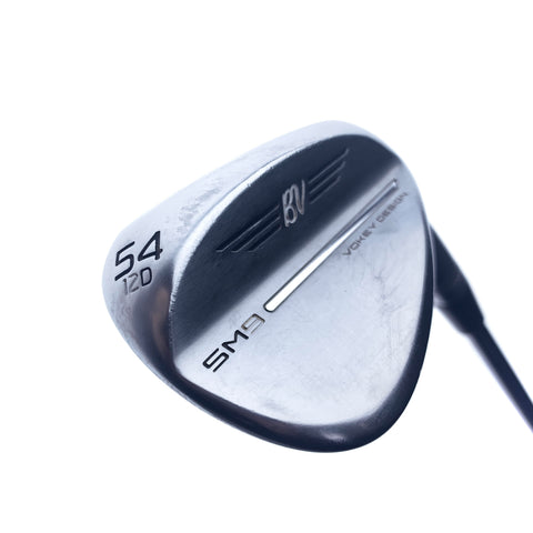 Used Titleist SM9 Tour Chrome Sand Wedge / 54.0 Degrees / Regular Flex