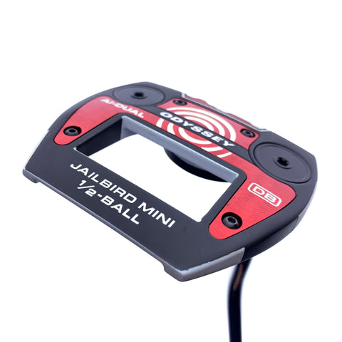 Used Odyssey Ai-Dual Jailbird Mini 1/2 Ball Putter / 35.0 Inches