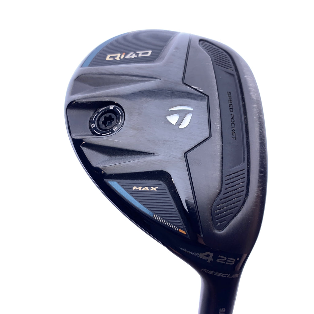 Used TaylorMade Qi4D Max 4 Hybrid / 23.0 Degrees / Regular Flex