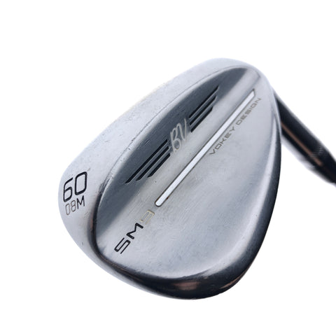 Used Titleist SM9 Tour Chrome Lob Wedge / 60.0 Degrees / Wedge Flex