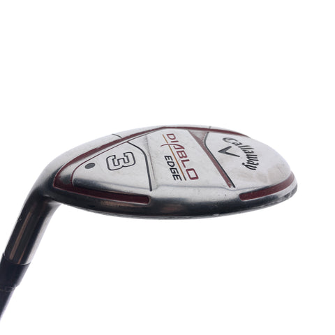 Used Callaway Diablo Edge 3 Hybrid / 21.0 Degrees / Regular Flex / Left-Handed