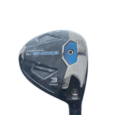 Used Callaway Paradym Ai Smoke MAX 3 Fairway Wood / 15.0 Degrees / Stiff Flex