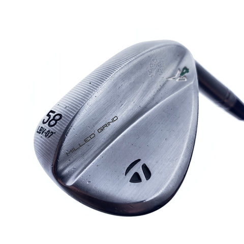 Used TaylorMade Milled Grind 4 Lob Wedge / 58.0 Degrees / Stiff Flex