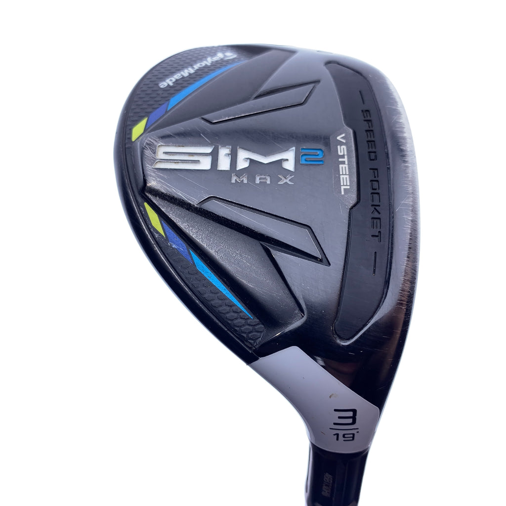 Used TaylorMade Sim2 Max Rescue 3 Hybrid / 19.0 Degrees / Stiff Flex