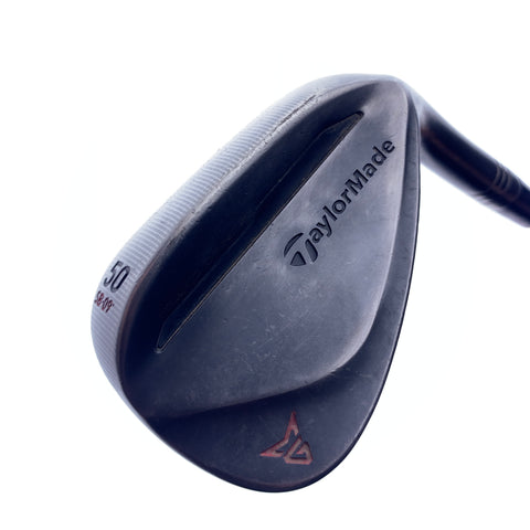 Used TaylorMade Milled Grind 2 Black Gap Wedge / 50.0 Degrees / Wedge Flex