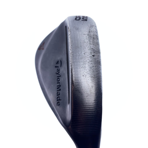 Used TaylorMade Milled Grind 2 Black Gap Wedge / 50.0 Degrees / Wedge Flex