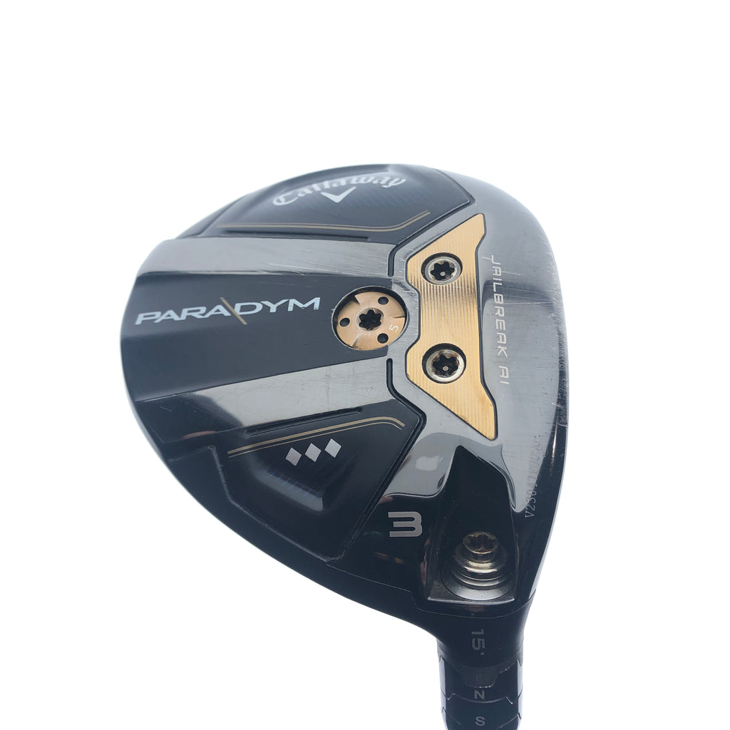 Used Callaway Paradym Triple Diamond 3 Fairway Wood/15.0 Degrees/X-Stiff Flex