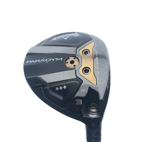 Used Callaway Paradym Triple Diamond 3 Fairway Wood/15.0 Degrees/X-Stiff Flex