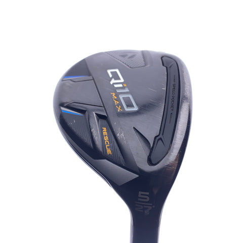 Used TaylorMade Qi10 Max 5 Hybrid / 27 Degrees / Regular Flex