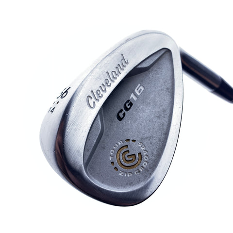 Used Cleveland CG16 Satin Chrome Sand Wedge / 56.0 Degrees / Wedge Flex