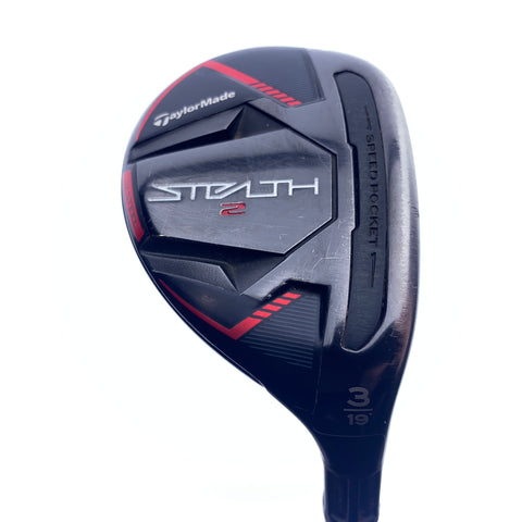 Used TaylorMade Stealth 2 3 Hybrid / 19.0 Degrees / Stiff Flex