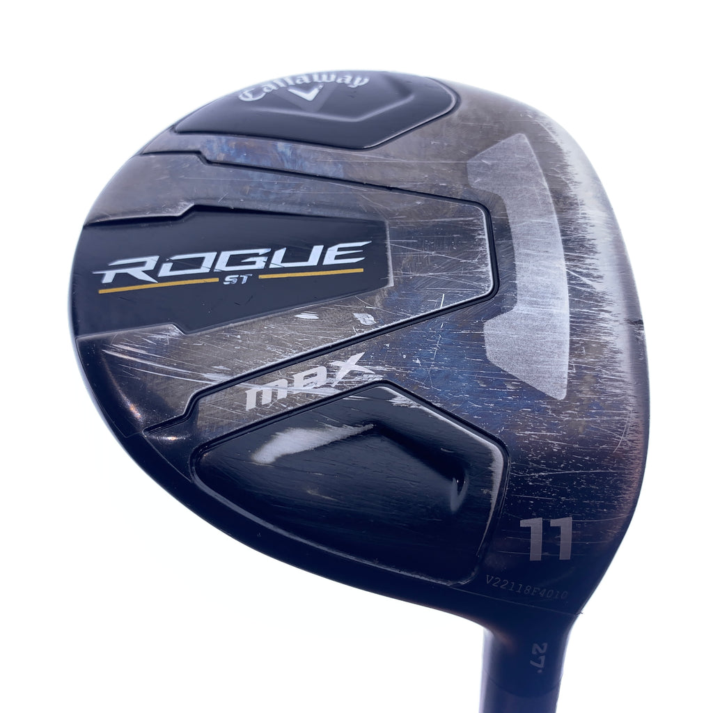 Used Callaway Rogue ST MAX 11 Fairway Wood / 27.0 Degrees / Regular Flex