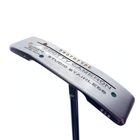 Used Scotty Cameron Studio Stainless Newport2 Centreshaft Prototype Putter/35.0