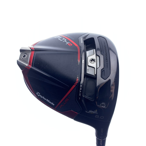 Used TOUR ISSUE TaylorMade Stealth 2 Plus Driver / 8.0 Degrees / Stiff Flex