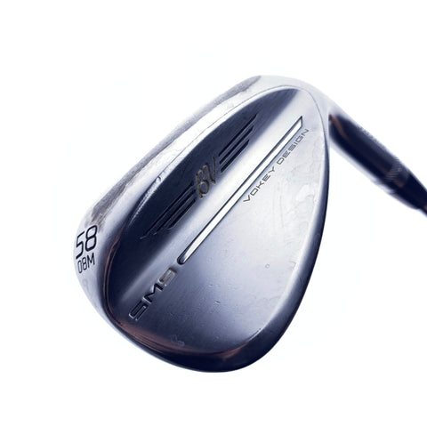 Used Titleist SM9 Tour Chrome Lob Wedge / 58.0 Degrees / Wedge Flex