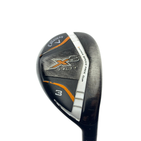Used Callaway X2 Hot 3 Hybrid / 19.0 Degrees / Stiff Flex