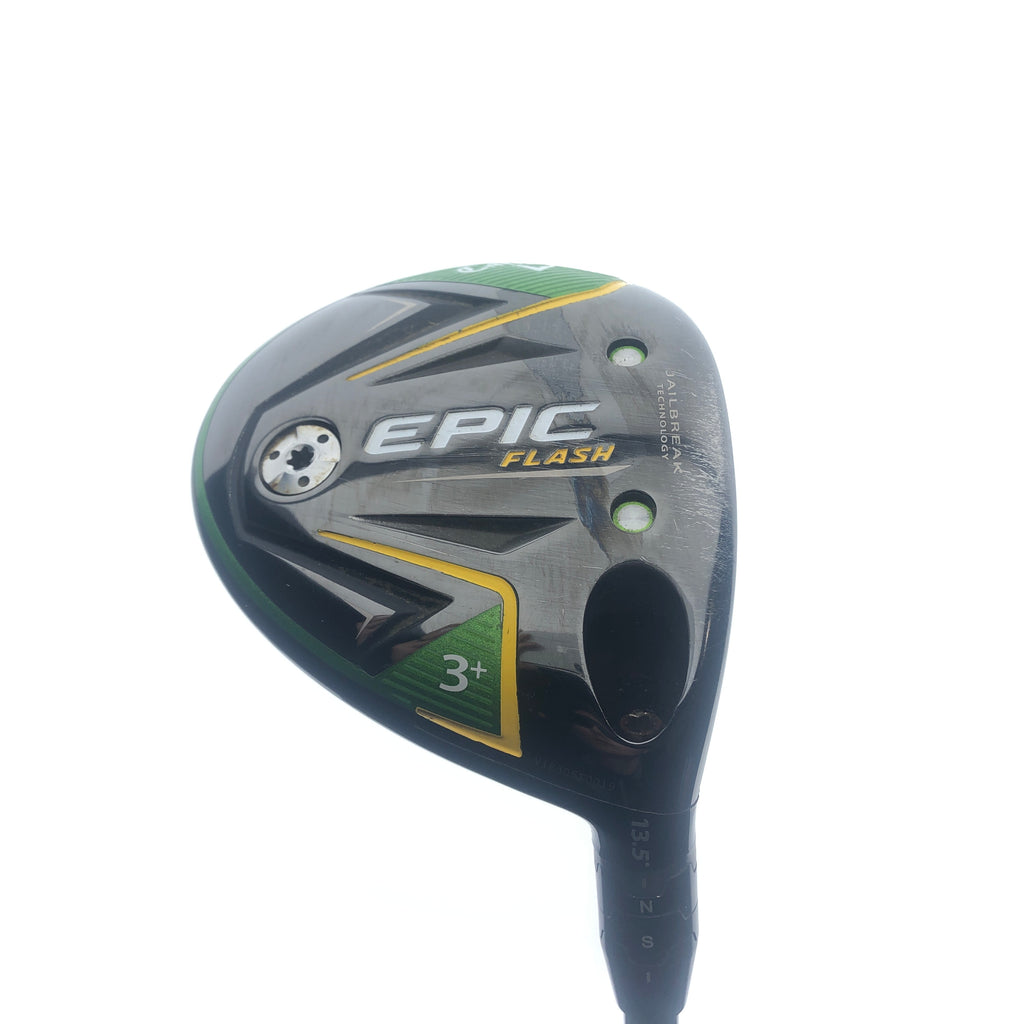 Used Callaway EPIC Flash 3+ Fairway Wood / 13.5 Degrees / Stiff Flex