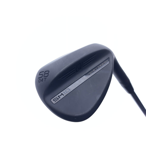 Used Titleist Vokey SM10 Jet Black Lob Wedge / 58.0 Degrees / Wedge Flex
