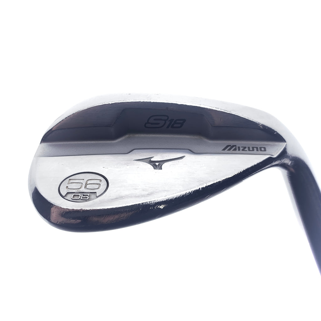 Used Mizuno S18 White Satin Sand Wedge / 56.0 Degrees / Regular Flex