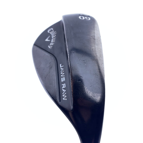 Used Callaway Jaws Raw Black 2020 Lob Wedge / 60.0 Degrees / Wedge Flex