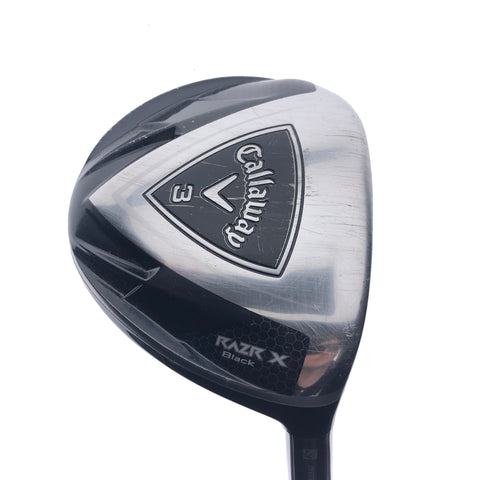 Used Callaway Razr X Black 3 Fairway Wood / 15.0 Degrees / Stiff Flex