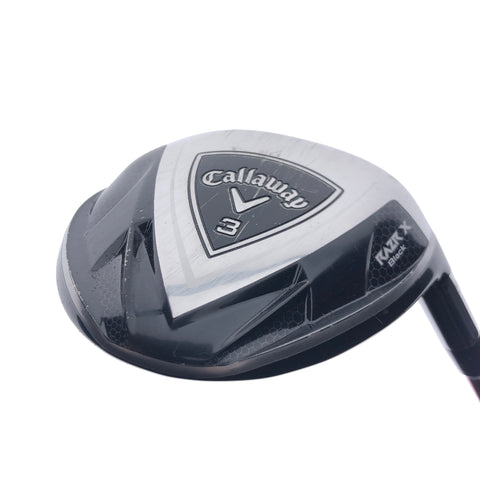 Used Callaway Razr X Black 3 Fairway Wood / 15.0 Degrees / Stiff Flex