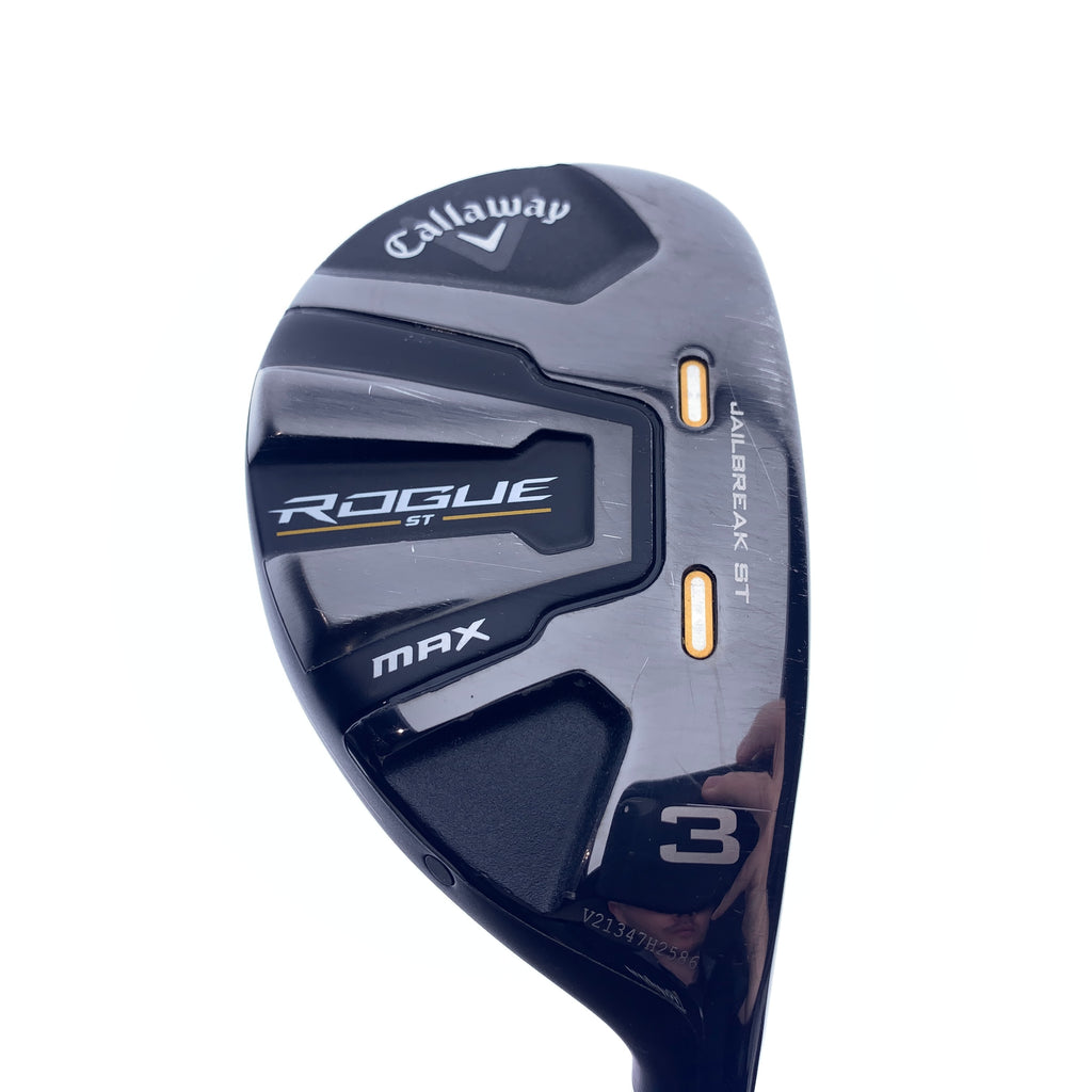 Used Callaway Rogue ST MAX 3 Hybrid / 18 Degrees / Stiff Flex