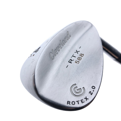 Used Cleveland RTX 588 Rotex 2.0 Raw Sand Wedge / 54.0 Degrees / Wedge Flex
