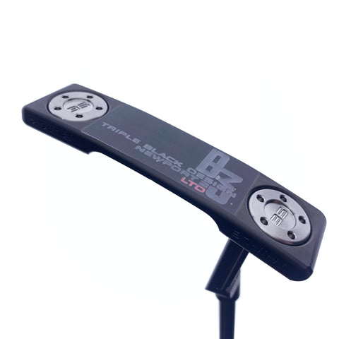 Used Scotty Cameron Limited Edition Triple Black B3 Newport 2 Putter / 34.0 Inc