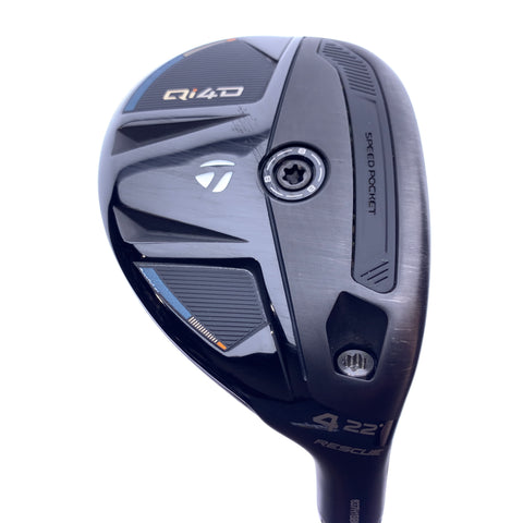 Used TaylorMade Qi4D 4 Hybrid / 22.0 Degrees / Stiff Flex