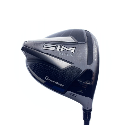 Used TaylorMade SIM Max Driver / 9.0 Degrees / Stiff Flex