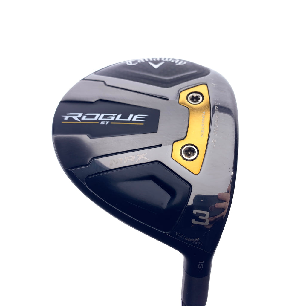 Used Callaway Rogue ST MAX 3 Fairway Wood / 15 Degrees / Regular Flex