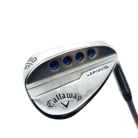 Used Callaway Jaws MD5 Platinum Chrome Lob Wedge / 60.0 Degrees / Stiff Flex