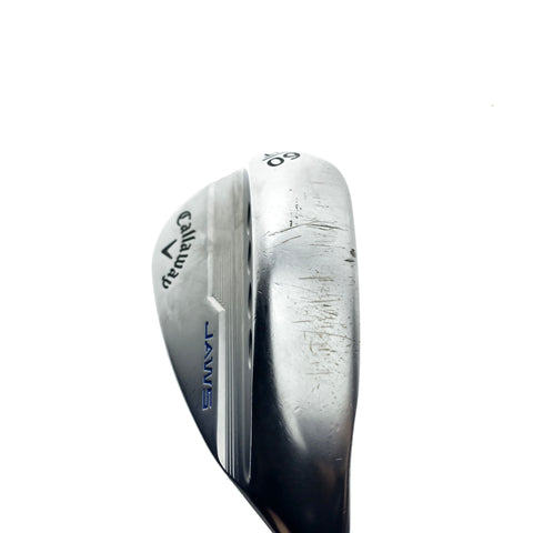 Used Callaway Jaws MD5 Platinum Chrome Lob Wedge / 60.0 Degrees / Stiff Flex