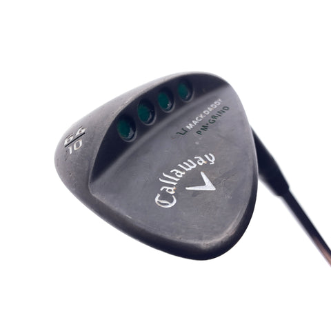 Used Callaway Mack Daddy Matte BLK PM Grind Lob Wedge / 64.0 Degrees / Wedge Fl