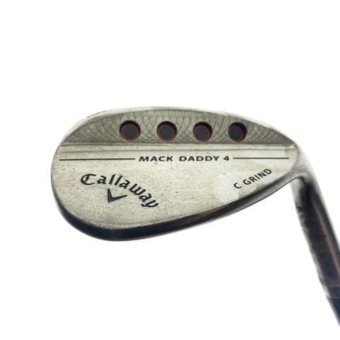 Used Callaway Mack Daddy 4 Raw Lob Wedge / 58.0 Degrees / Stiff Flex