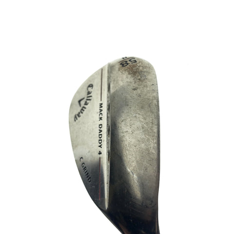 Used Callaway Mack Daddy 4 Raw Lob Wedge / 58.0 Degrees / Stiff Flex
