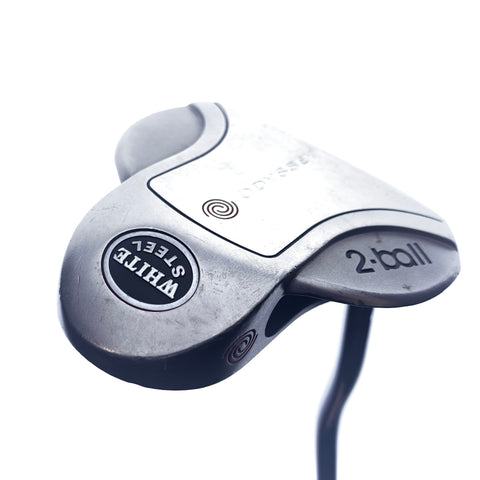 Used Odyssey White Steel 2-Ball Putter / 33.5 Inches
