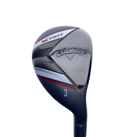 Used Callaway X Hot 19 3 Hybrid / 19.0 Degrees / Stiff Flex